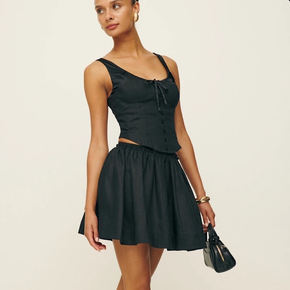 Reformation Linen Skirt Set